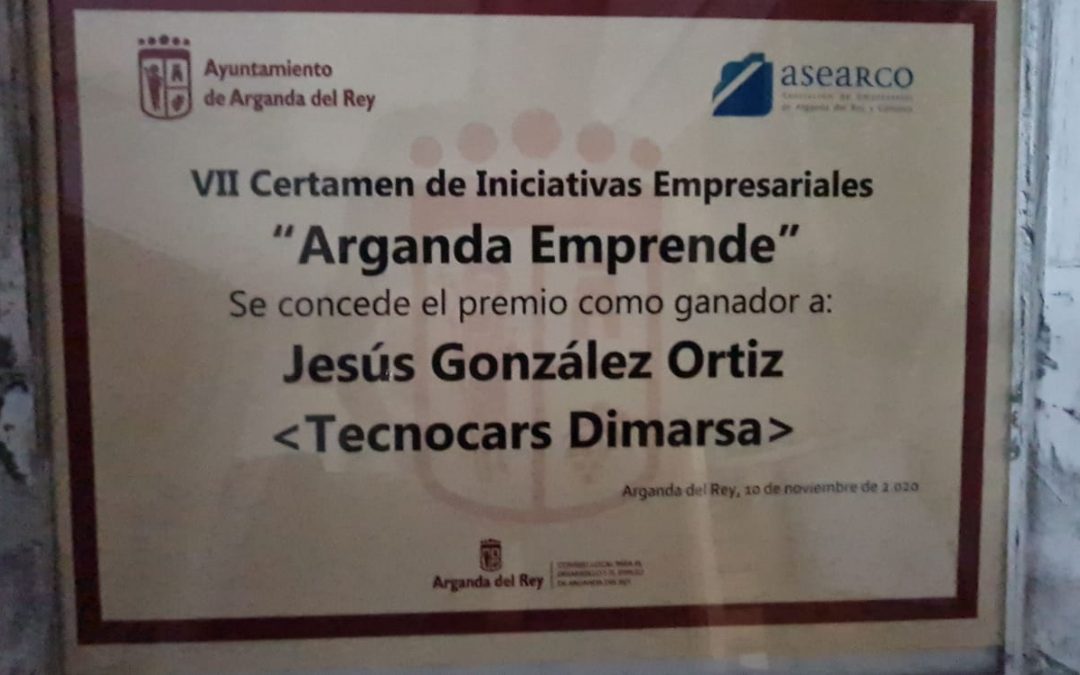 Nos premian al emprendimiento en Arganda del Rey